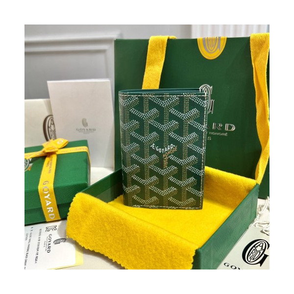 고야드 생피에르 카드 지갑 그린