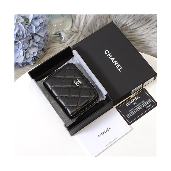 샤넬 램스킨 카드&동전지갑 C0019-2