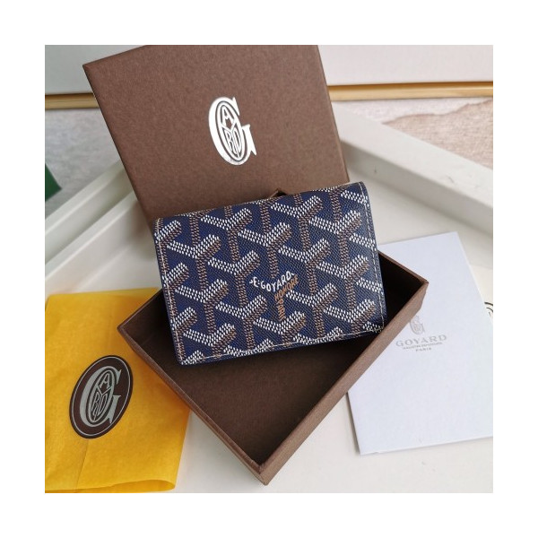 고야드 말제르브 카드 홀더 마린 블루