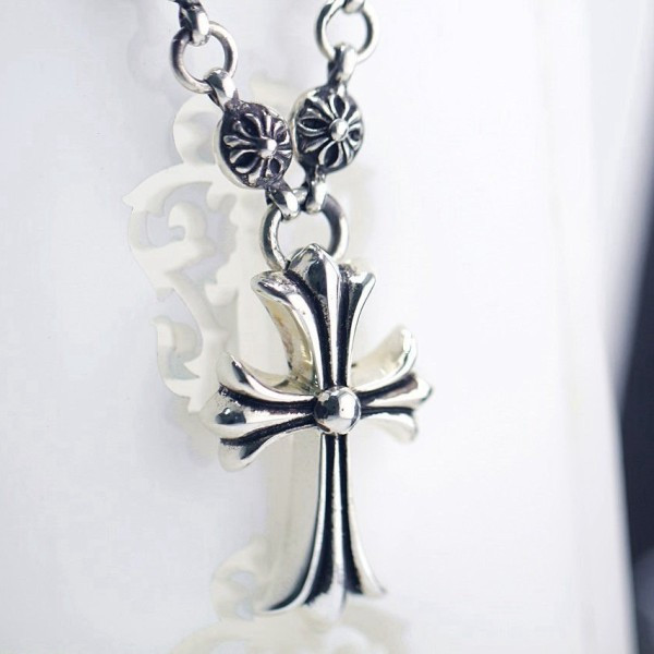 크롬하츠 크로스&크로스볼 목걸이 QB팩토리