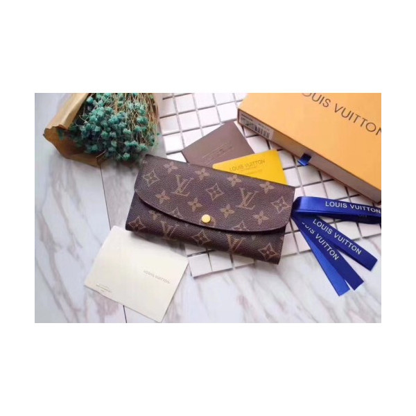 Louis Vuitton 2020 여성용 모노그램 에밀리 롱월릿