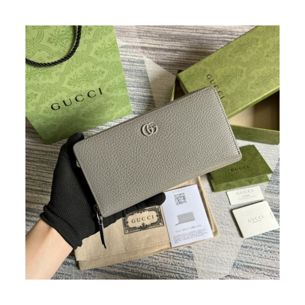 구찌 GG 마몽트 지퍼 장지갑 456117 카키