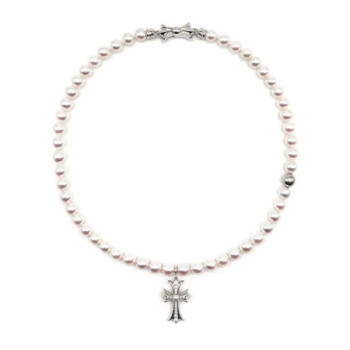 크롬하츠 미키모토 화이트 골드 아코요 진주 목걸이 QB팩토리