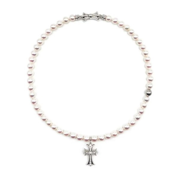 크롬하츠 미키모토 화이트 골드 아코요 진주 목걸이 QB팩토리