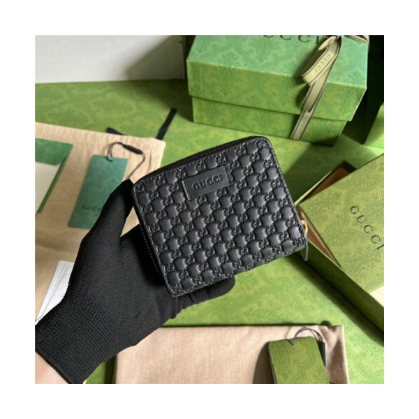 GUCCi 구찌 마이크로시마 지퍼 카드 반지갑 449395