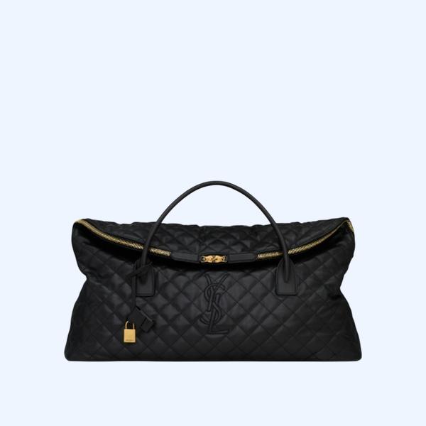 입생로랑 퀼트 처리된 가죽 소재의 ES GIANT 트래블백 KK팩토리