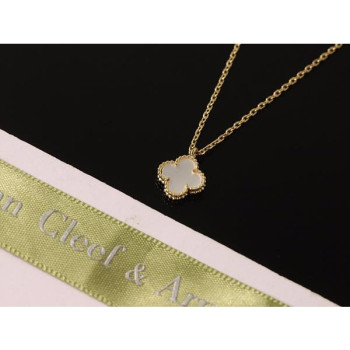 반클리프 알함브라 목걸이 스위트 옐로우골드 KK팩토리