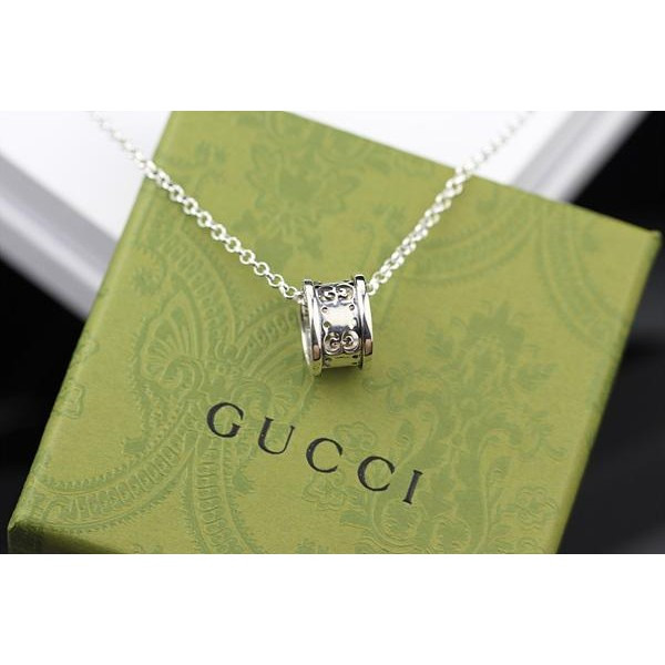구찌 GG 링 목걸이 화이트골드 KK팩토리