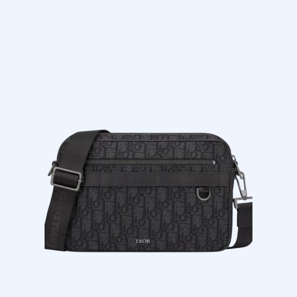 디올 사파리 미니 메신저백 블랙 오블리크 AT팩토리
