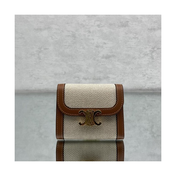 셀린느 트리옹프 트리오페 카드 지갑 캔버스 60030 -1