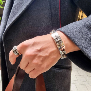 크롬하츠 크로스 팬시 집게 체인 팔찌 QB팩토리