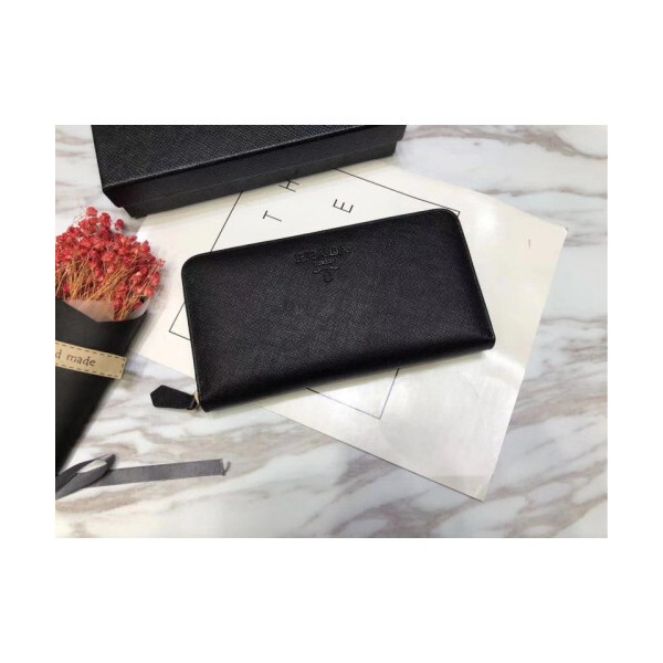 Prada 프라다 모노크롬 지퍼월렛 블랙,네이비,핑크