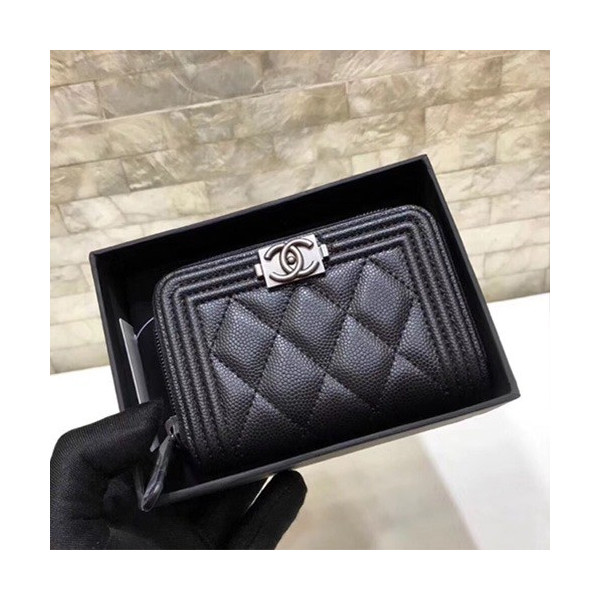 CHANEL 샤넬 카드지갑&동전지갑 은장 10CM AS60026