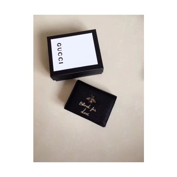 Gucci 2020 애니멀리에 여성 반지갑 블랙,레드,핑크