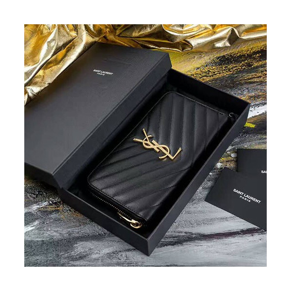 Saint Laurent 입생로랑 마틀라쎄 모노그램 지퍼 어라운드 지갑 358094