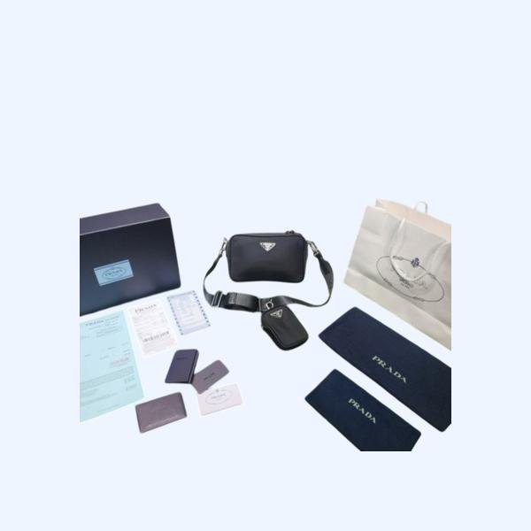 프라다 브리크 리나일론 사피아노 가죽백 블랙팩토리