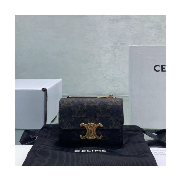 셀린느 트리오페 플랩 카드 홀더 60035