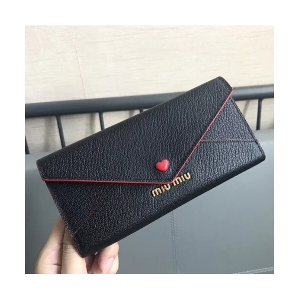 Miumiu 미우미우 마드라스 러브로고 레더월릿 4가지 색상