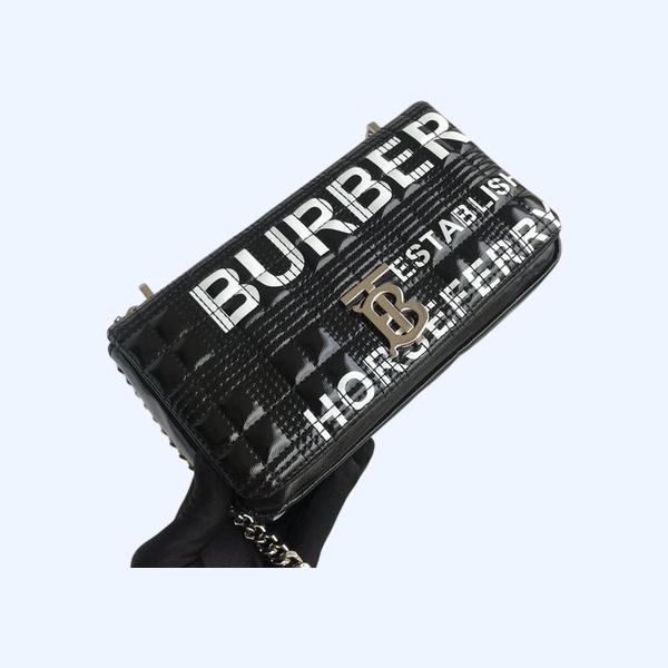 버버리 롤라백 스몰 램스킨 프린팅로고
