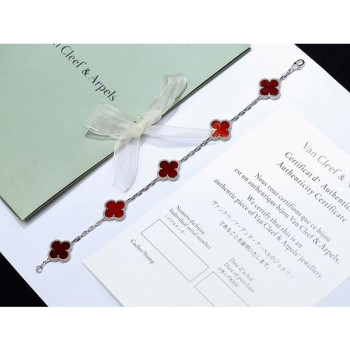 반클리프 브레이슬릿 화이트골드 카넬리언 KK팩토리