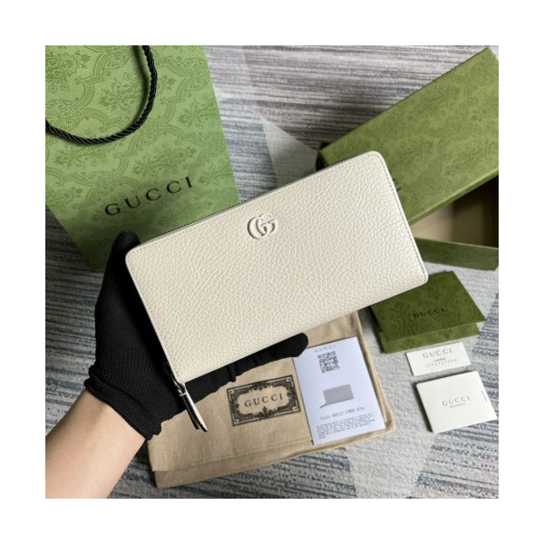 구찌 GG 마몽트 지퍼 장지갑 456117 화이트