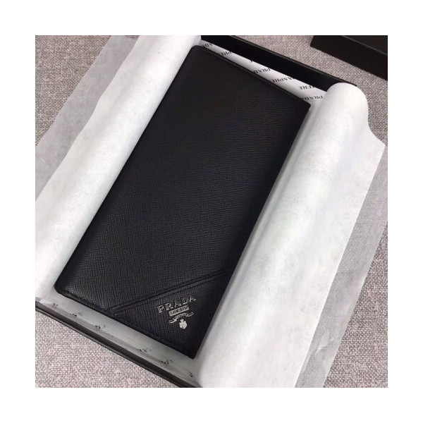 Prada 프라다 사피아노 장지갑 블랙,네이비