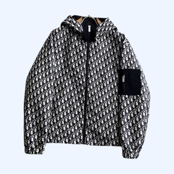 [ Dior ] 디올 로고 후드 집업 자켓