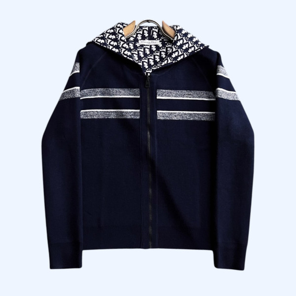 [ Dior ] 디올 후드 울 니트 가디건