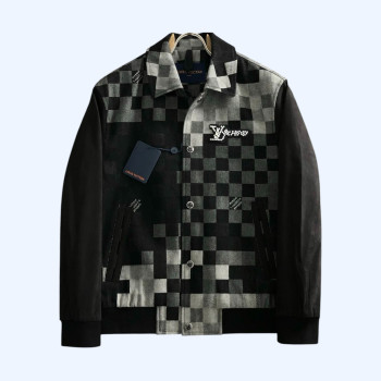 [ LV ] 체크 카라 자켓