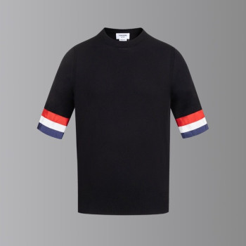 [ Thom Browne ] 톰브라운 라운드 반팔 니트