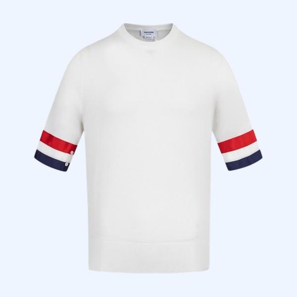 [ Thom Browne ] 톰브라운 라운드 반팔 니트