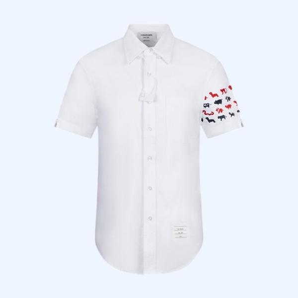 [ Thom Browne ] 톰브라운 카라 반팔 셔츠