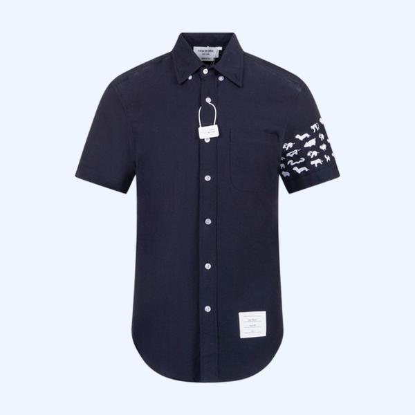 [ Thom Browne ] 톰브라운 카라 반팔 셔츠