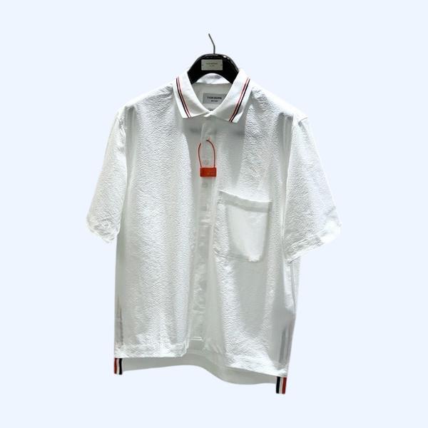 [ Thom Browne ] 톰브라운 카라 반팔티