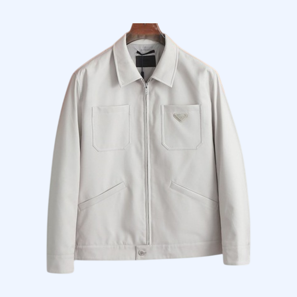 [ Prada ] 프라다 카라 집업 자켓