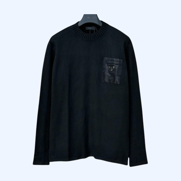 [ Prada ] 프라다 포켓 라운드 니트