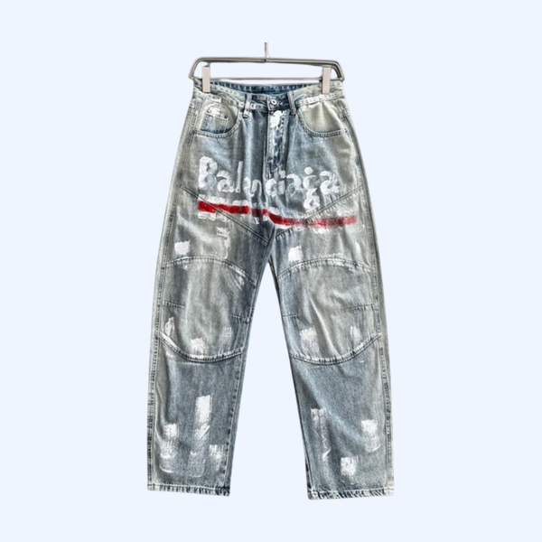 [ Balenciaga ] 발렌시아가 와이드 데님 진