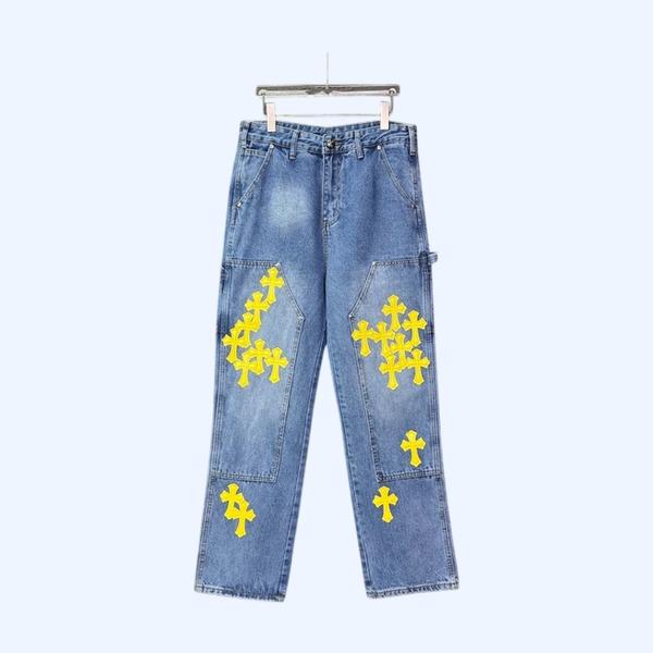 [ Chrome Heart* ] 크롬하* 데님 팬츠