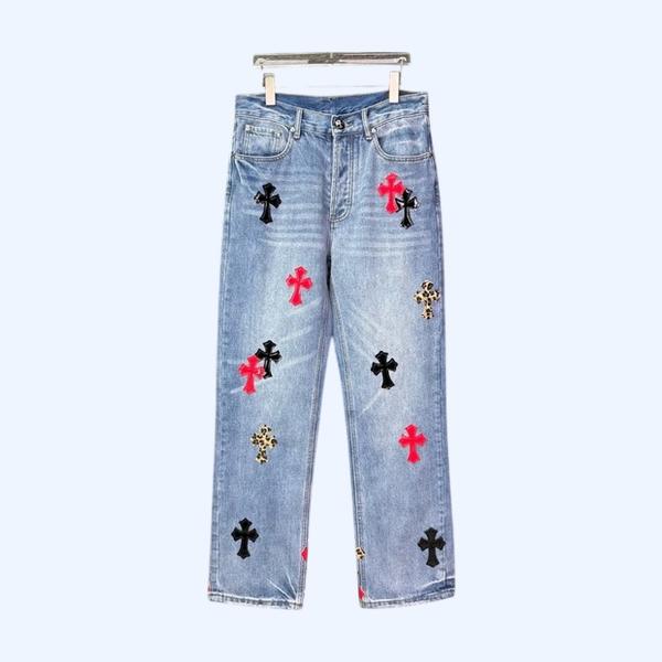 [ Chrome Heart* ] 크롬하* 데님 팬츠