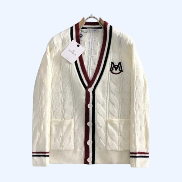 [ Moncler ] 몽클레르 꽈배기 니트 가디건