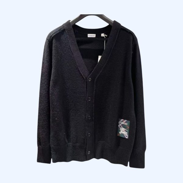 [ Burberry ] 버버리 패치 울 니트 가디건
