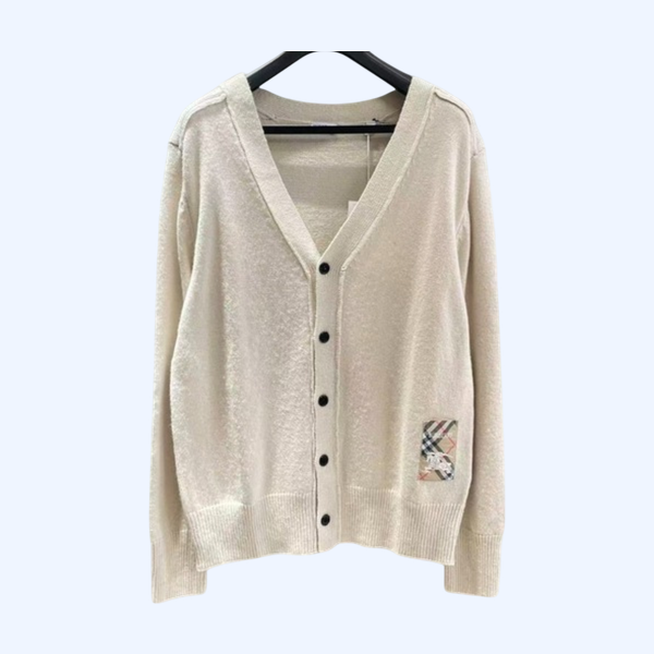 [ Burberry ] 버버리 패치 울 니트 가디건