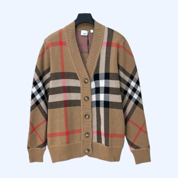 [ Burberry ] 버버리 체크 울 니트 가디건