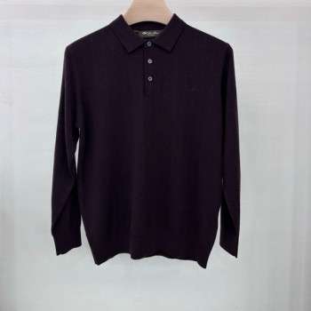 [ Loro Piana ] 로로피아나 카라 울 니트