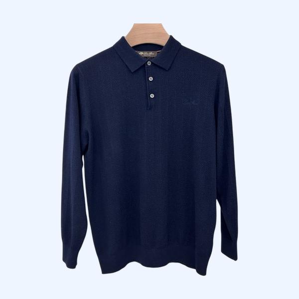 [ Loro Piana ] 로로피아나 카라 울 니트