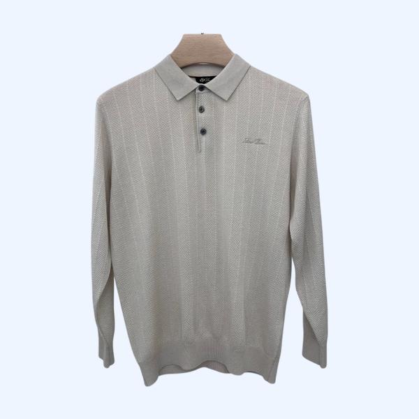 [ Loro Piana ] 로로피아나 카라 울 니트