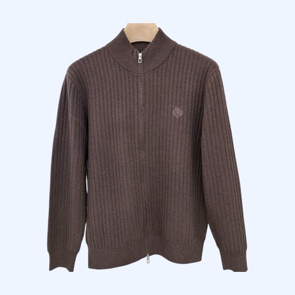 [ Loro Piana ] 로로피아나 울 니트 집업 가디건