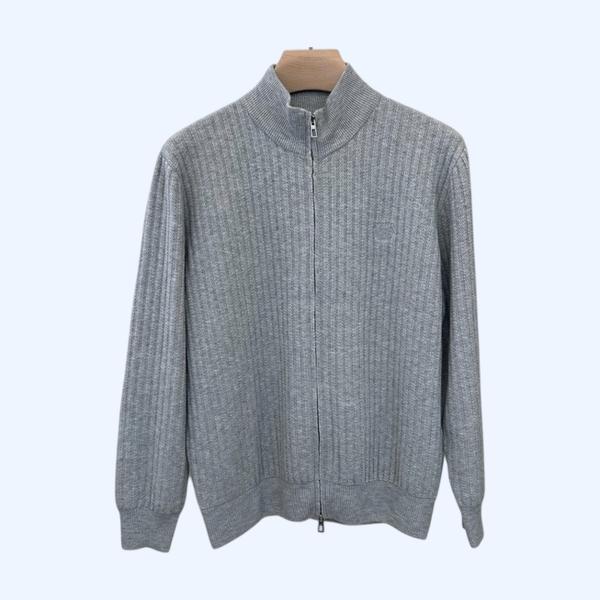 [ Loro Piana ] 로로피아나 울 니트 집업 가디건