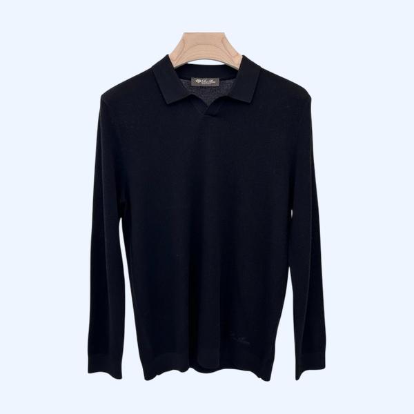 [ Loro Piana ] 로로피아나 카라 울 니트