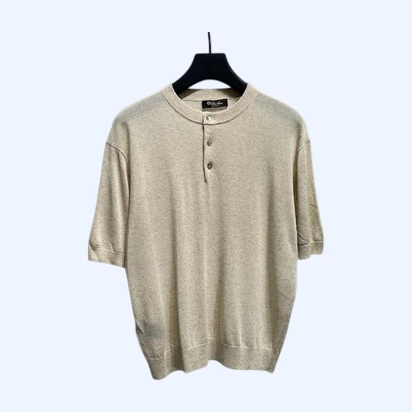 [ Loro Piana ] 로로피아나 라운드 반팔 니트